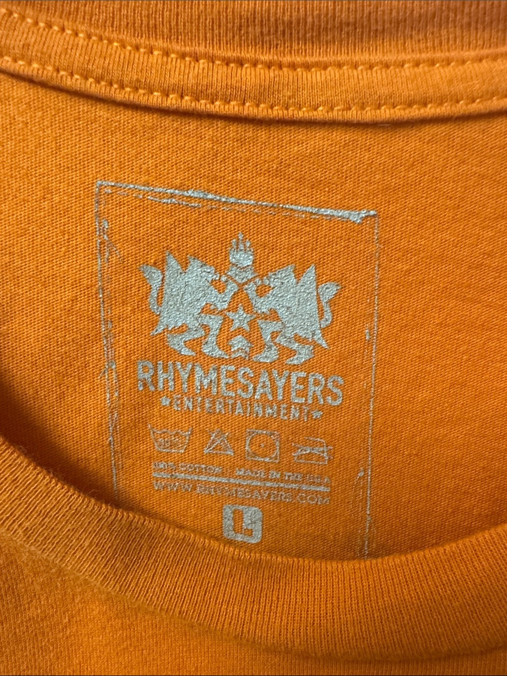 Rhymesayers Atmosphere - Orange Graphic T-Shirt with Sun Flower Print -  Lg - Picture 2 of 12